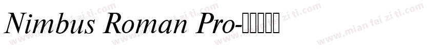 Nimbus Roman Pro字体转换